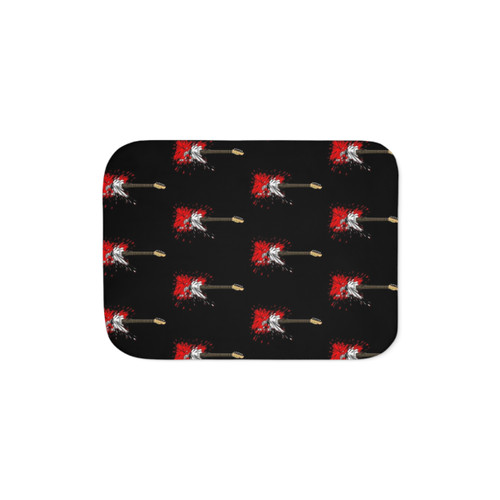 Shattered Telecaster Guitar Sherpa Blanket