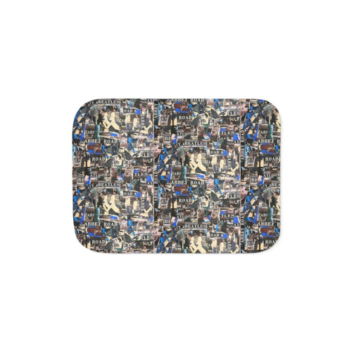 Beatles Collage Print Sherpa Blanket