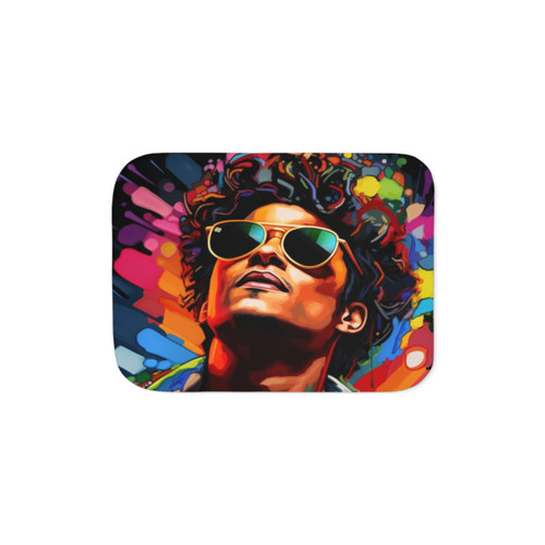 Premium Bruno Mars Sherpa Blanket