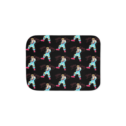 Cozy Sherpa Blanket with Rap Theme