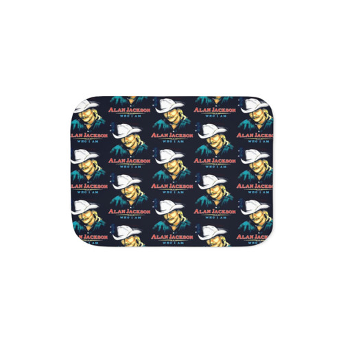 Alan Jackson Vintage 90s Sherpa Blanket