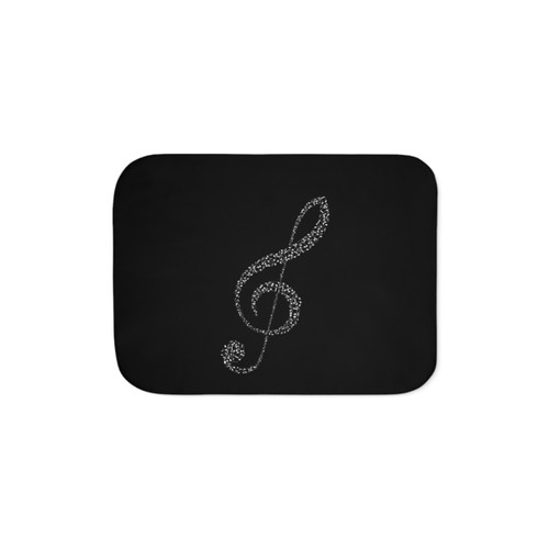 Musical Symbol Sherpa Blanket for Musicians