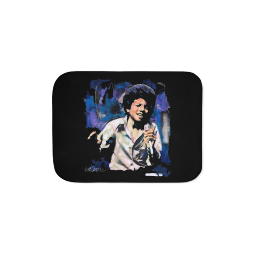 Michael Jackson Afro Era Sherpa Blanket
