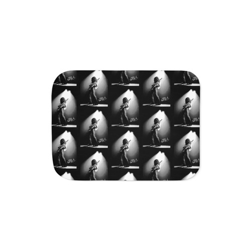 Vintage Music Sherpa Blanket featuring Classic Rock Band Tour