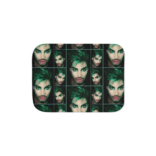 Adam Lambert Sherpa Blanket in Gorgeous Green