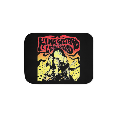 Vintage Music Band Logo Sherpa Blanket