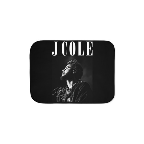 J Cole Rapper Vintage Rap Music Sherpa Blanket
