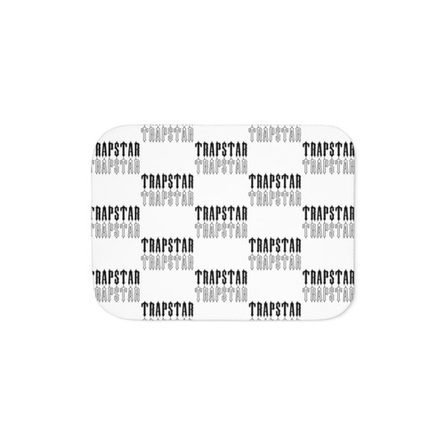 Trapstar Black and White Sherpa Blanket