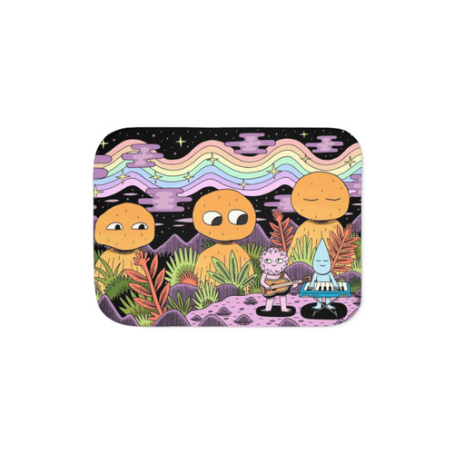 Spectrum Sherpa Blanket with Colorful Design