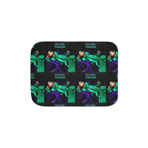 Soft and cozy Adam Lambert-themed velvet sherpa blanket