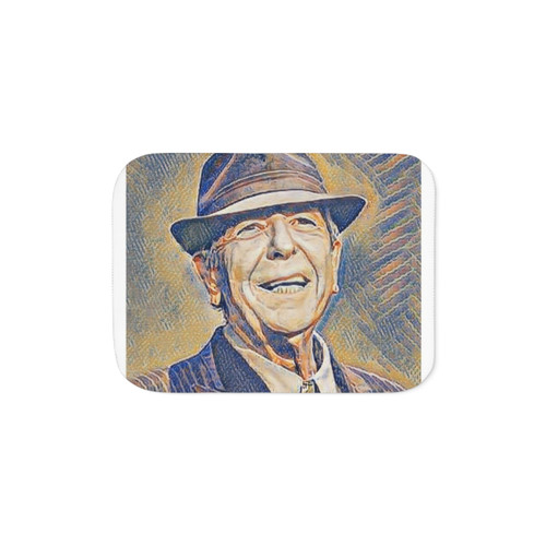Leonard Cohen Sherpa Blanket - High Quality Digital Drawing