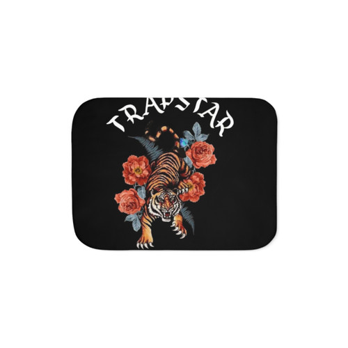 Cozy Trapstar Tiger Design Sherpa Blanket
