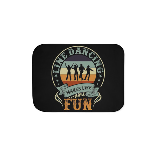 Line Dance Lovers Sherpa Blanket