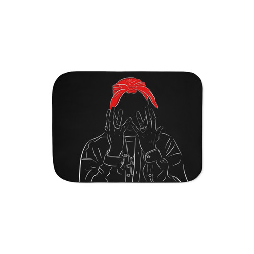 Tupac Sherpa Blanket - 2pac Rap Music Legend Fan Gift