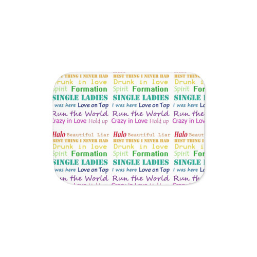 Beyonce Song Titles Sherpa Blanket