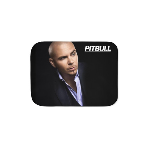 Pitbull Sherpa Blanket - Cozy Rapper Merchandise