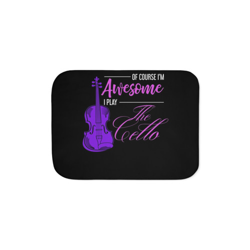 Cellist Girl Cello Sherpa Blanket