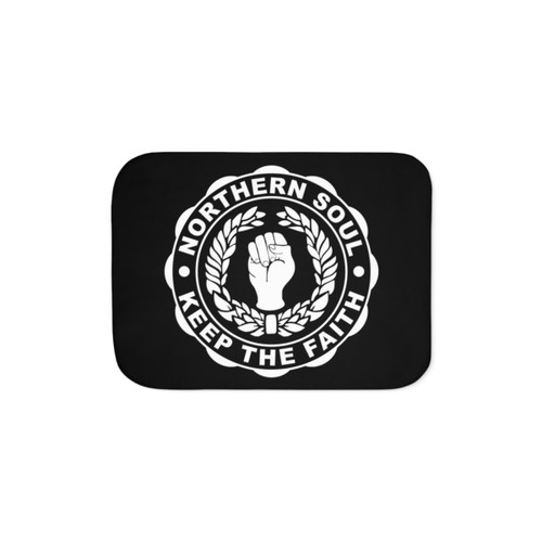Classic Northern Soul Keep the Faith Sherpa Blanket