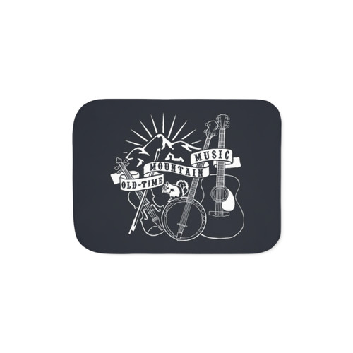 Cozy Mountain Music Sherpa Blanket