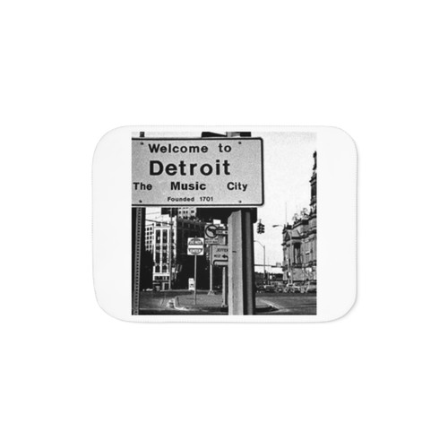 Detroit Music City Sherpa Blanket