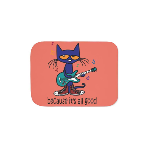 Pete the Cat Singing Sherpa Throw Blanket