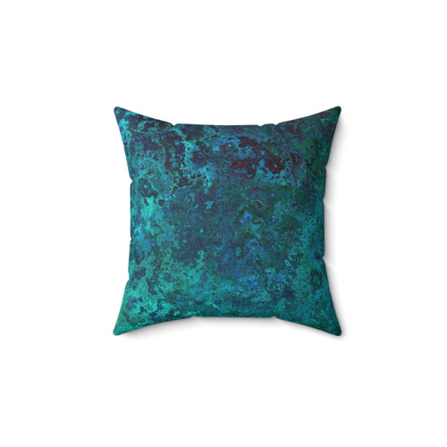 Shimmering Ocean Blue Decorative Pillow
