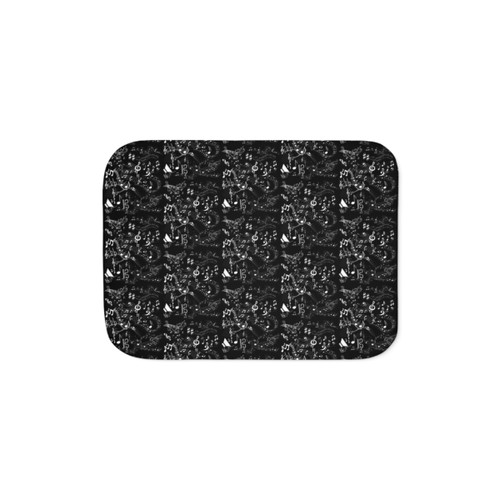 Musical Sherpa Blanket with Sound Notation Graphic