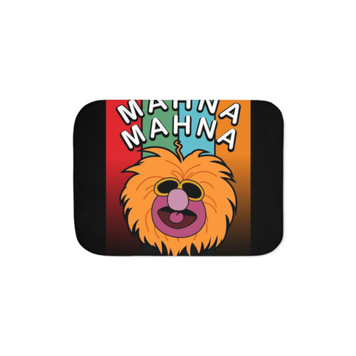 Vintage Mahna Mahna Sherpa Blanket with Funny Muppets Design