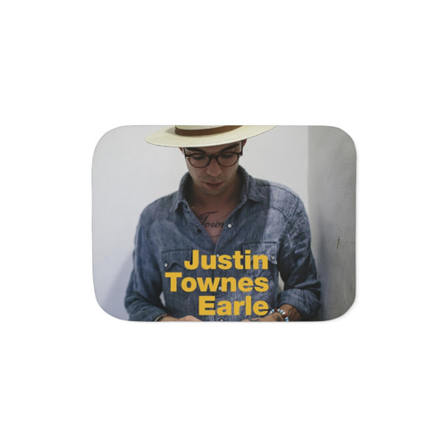 Sherpa Blanket with Justin Townes Earle Music Motif
