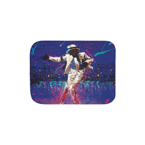Michael Jackson Sherpa Blanket with Dance Theme