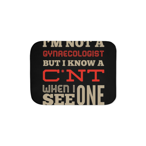 Funny Rude Gynecology Occupations Sherpa Blanket