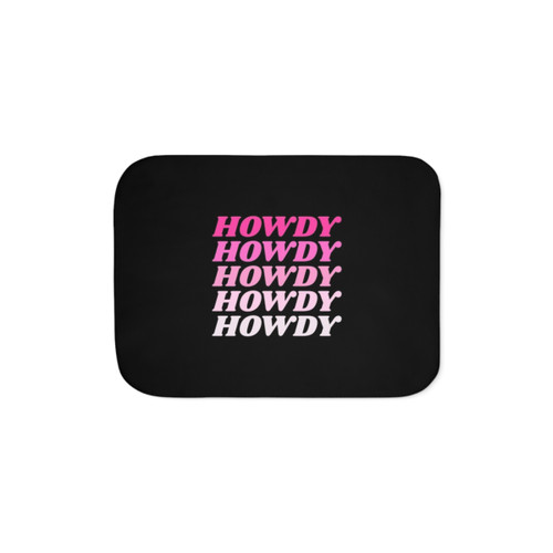 Soft and cozy Sherpa blanket with a western cowboy country style