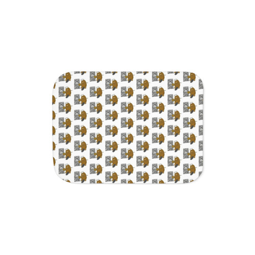 Baker Beaver Sherpa Blanket for Cozy Baking