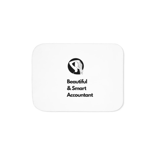 Beautiful and smart accountant Sherpa Blanket