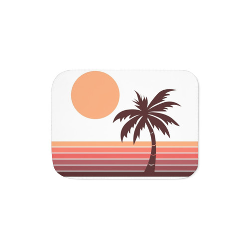 Retro Summer Sherpa Blanket