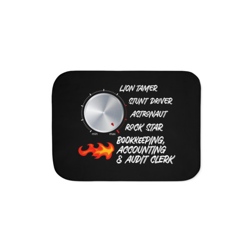 Funny Sherpa Blanket for Bookkeeping and Accounting Professionals