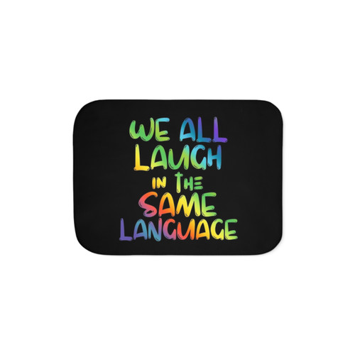 Colorful ESL Teacher Sherpa Blanket