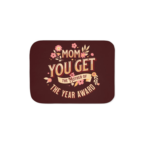 Soft Sherpa Throw Blanket - Best Mom Ever Mothers Day Gift