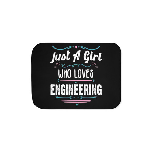 Just A Girl Who Loves Engineering Sherpa Blanket