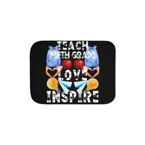 Teach, Love, Inspire Sherpa Blanket