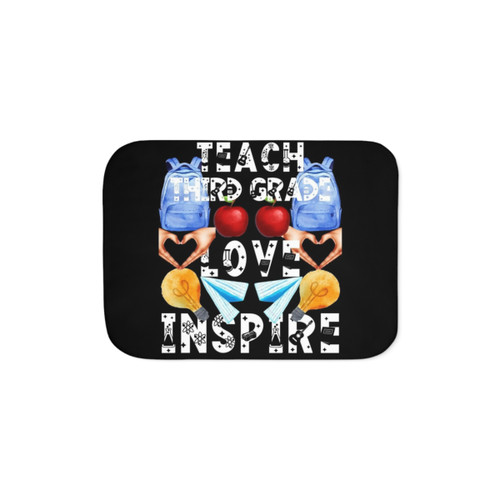 Teach Love Inspire Sherpa Blanket