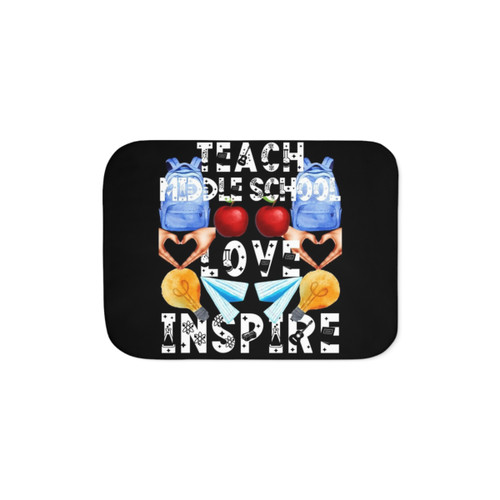 Teach Love Inspire Sherpa Blanket