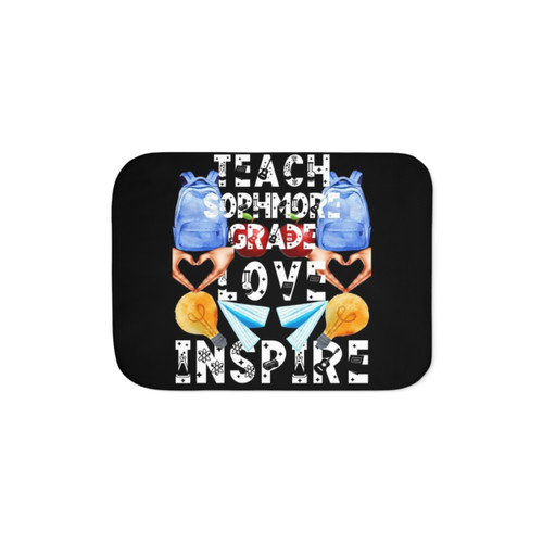Teach, Love, Inspire Sherpa Blanket
