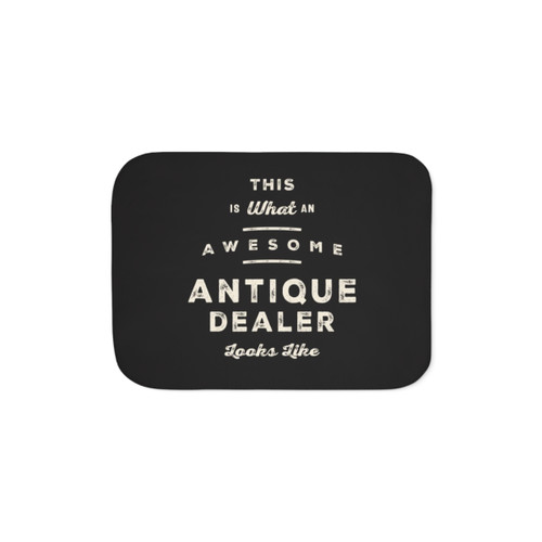 Antique Dealer Sherpa Blanket - Cozy Vintage Collectibles