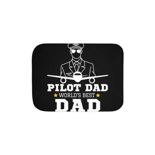 Pilot Dad Sherpa Fleece Blanket
