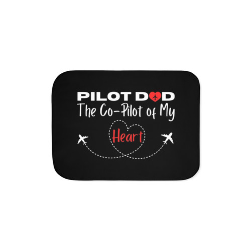 Pilot Dad Sherpa Blanket for Aviation Enthusiasts