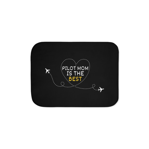 Soft Sherpa Fleece Blanket for Pilot Moms