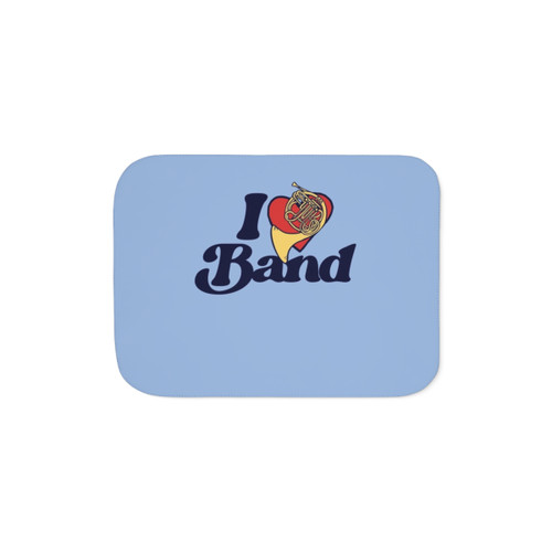 I Love Band Sherpa Blanket