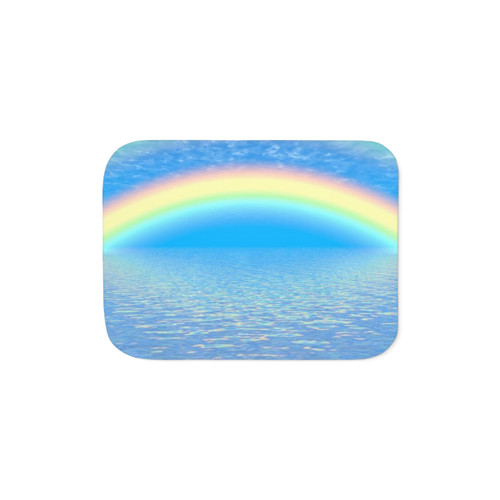 Colorful Rainbow Sherpa Blanket