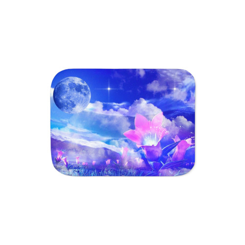 Cozy Floral Sherpa Blanket